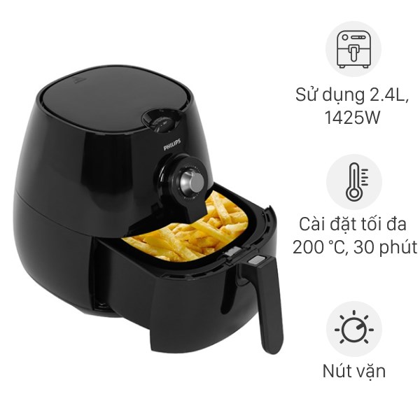 Nồi chiên không dầu Philips HD9218 4.5 lít
